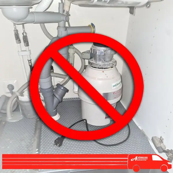 Borttagning avfallskvarn